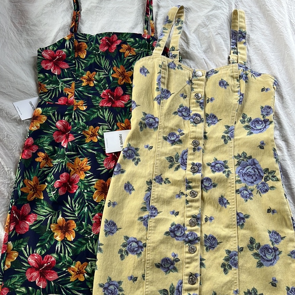 Forever 21 Floral 2 For 1 Dress Bundle